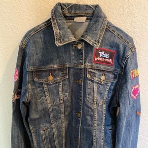 Trolls World Tour Studio Denim Jacket Medium New